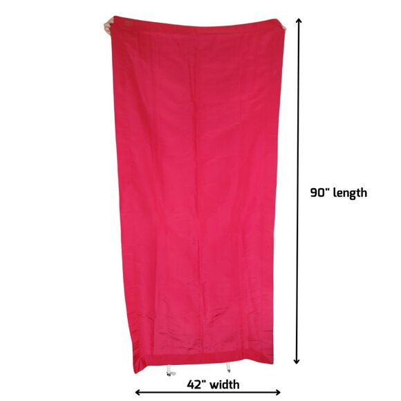 CHANEL Authentic Couture Red Silk Wrap Stole Shawl with embroidered CC's large - Picture 6 of 8